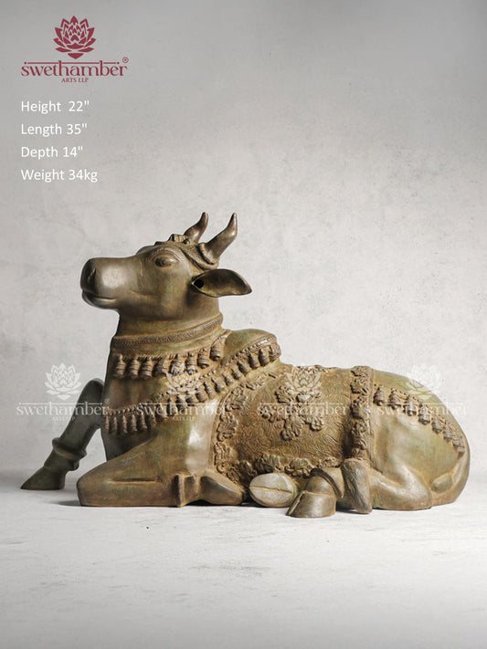 Antique Finish Brass Nandi