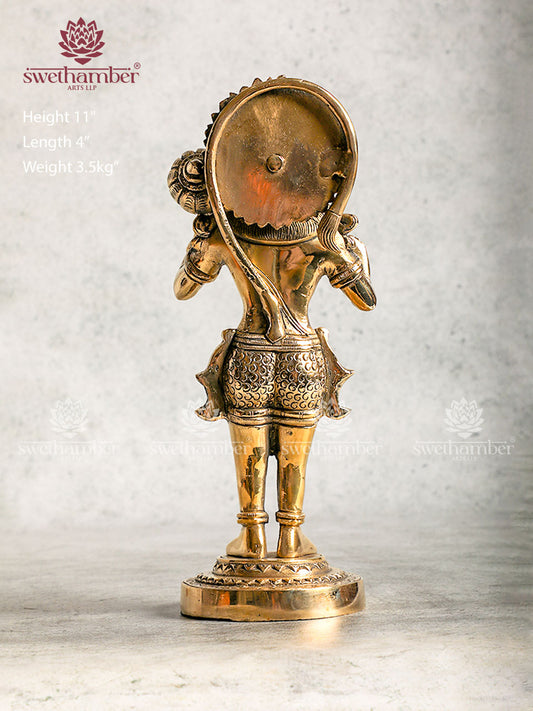 Antique Brass Hanuman Statue