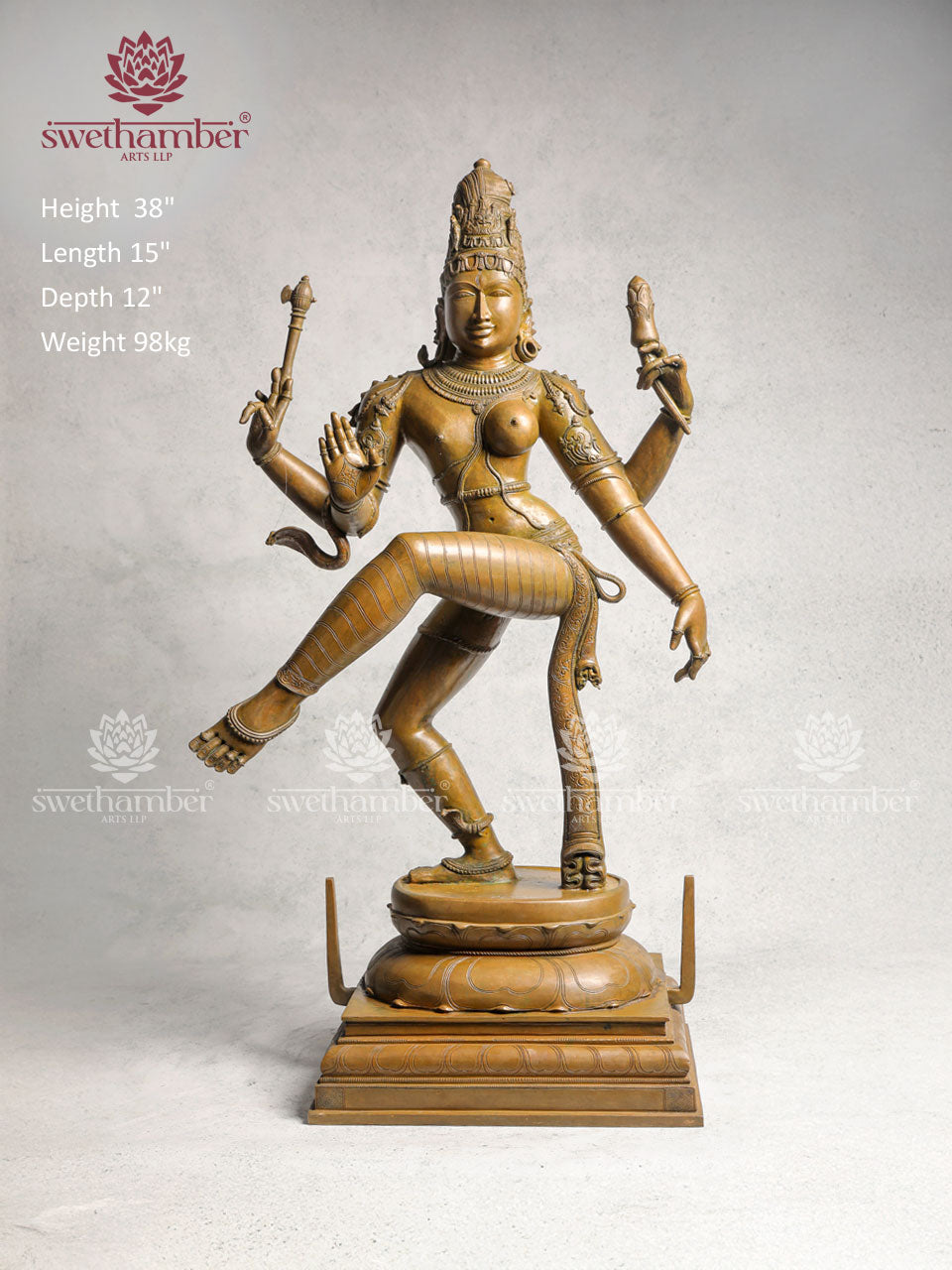 Bronze Large Ardhanarishvara Statue