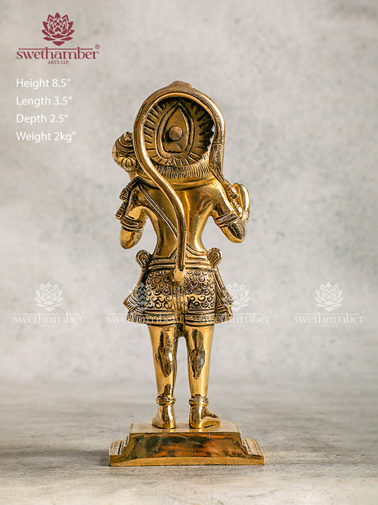 Antique Brass Hanuman Statue
