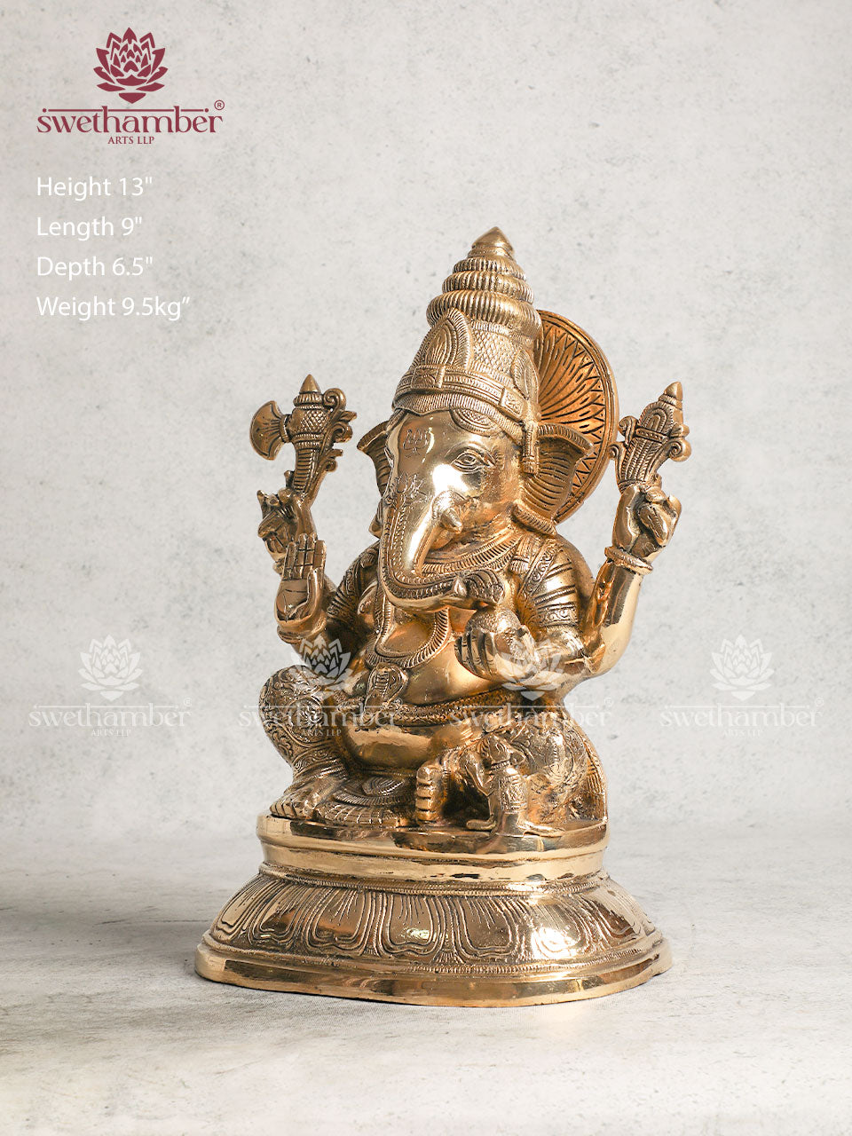 BRASS GANPATHI STATUE