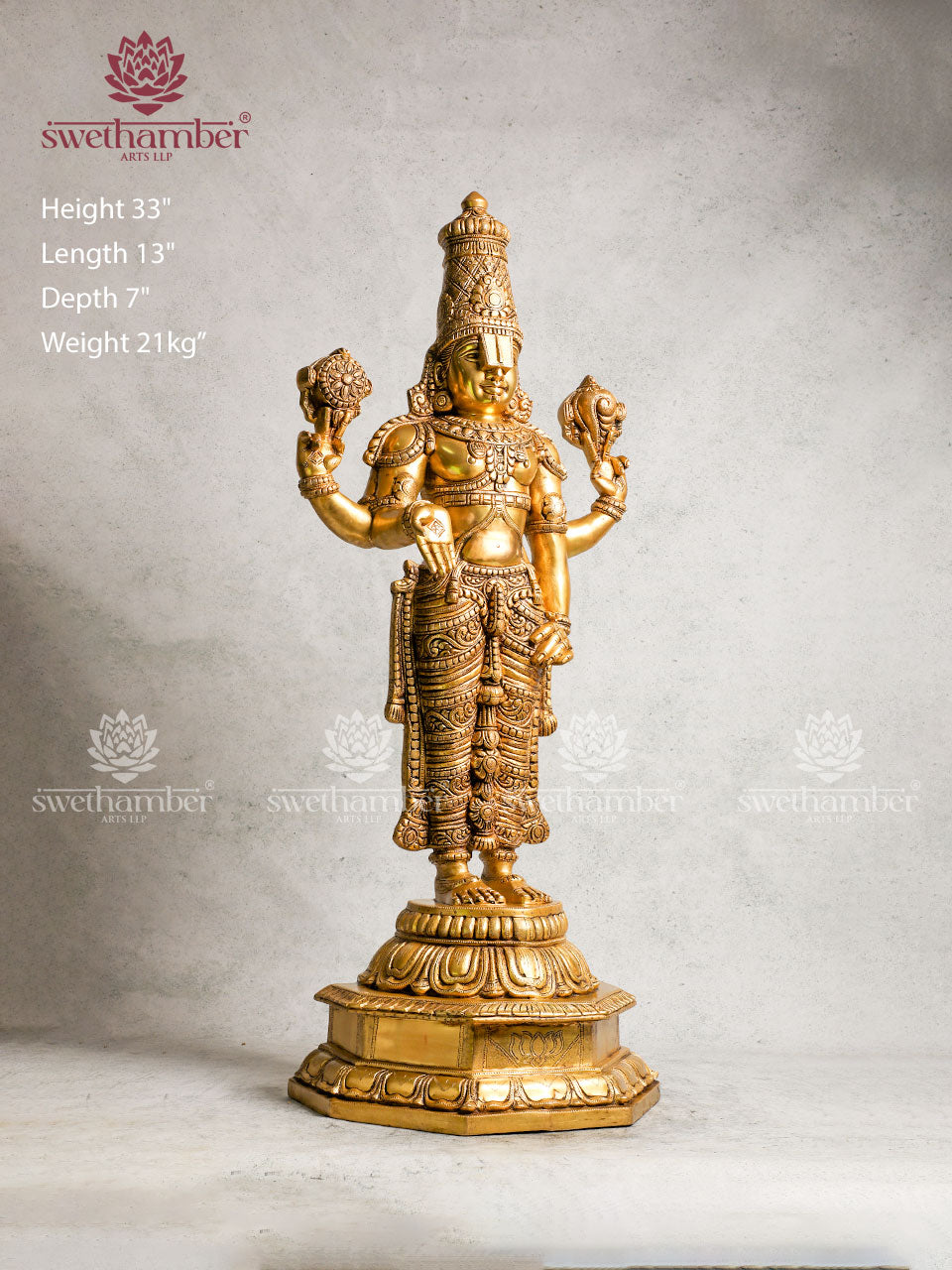 Brass Balaji Statue