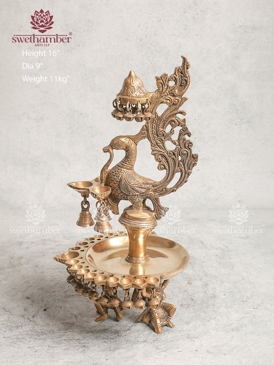 Antique Brass Deepam For Gifts & Festival Oil Lamp