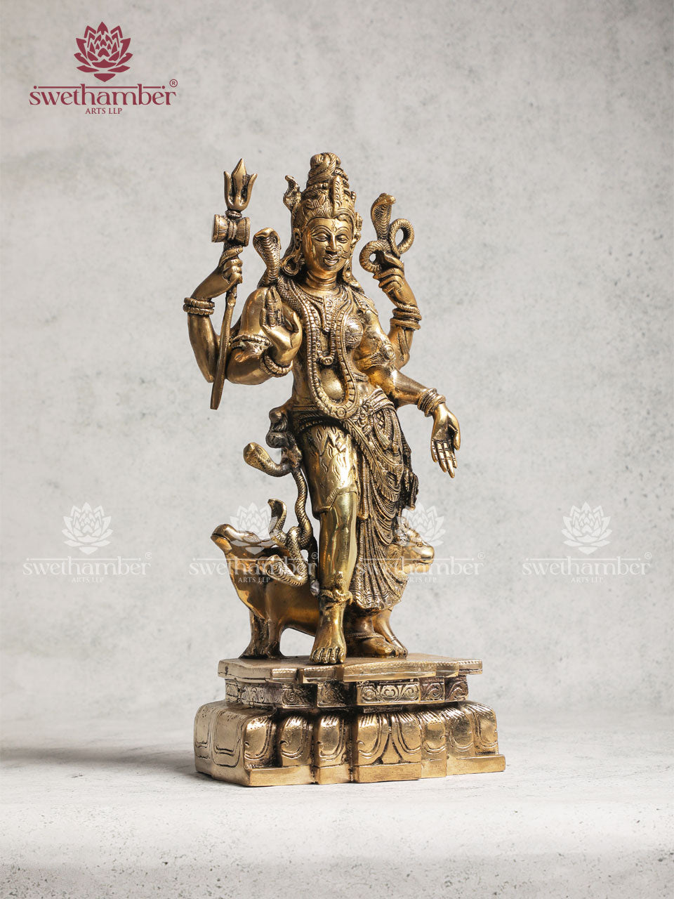 Brass Ardhanarishwara Idol