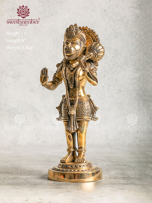 Antique Brass Hanuman Statue