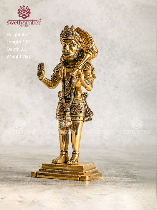 Antique Brass Hanuman Statue