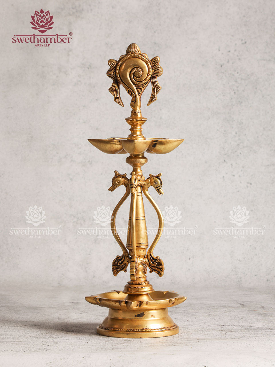 Golden Finish Brass Table Lamp