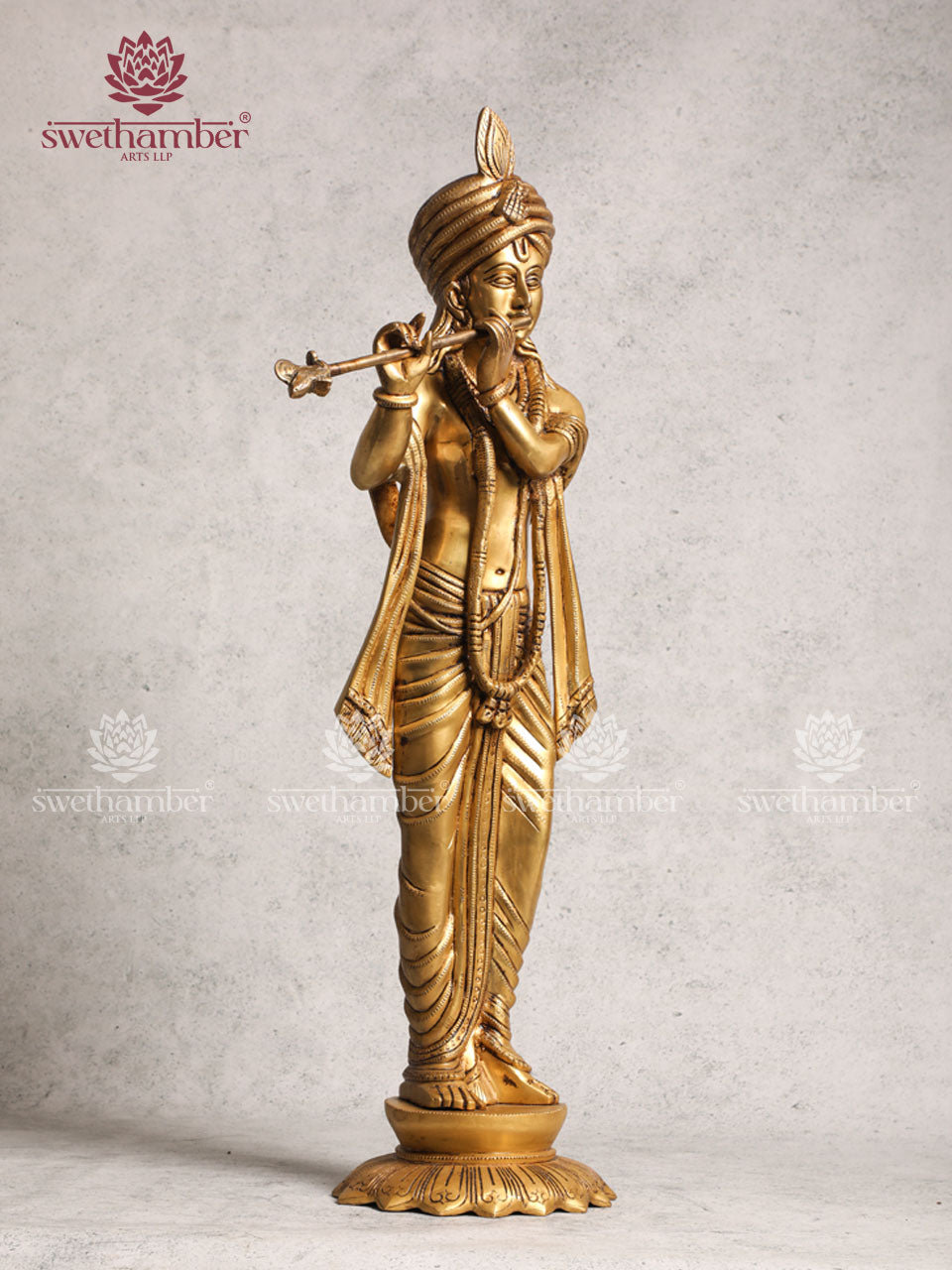 Brass Unique Krishna Idol
