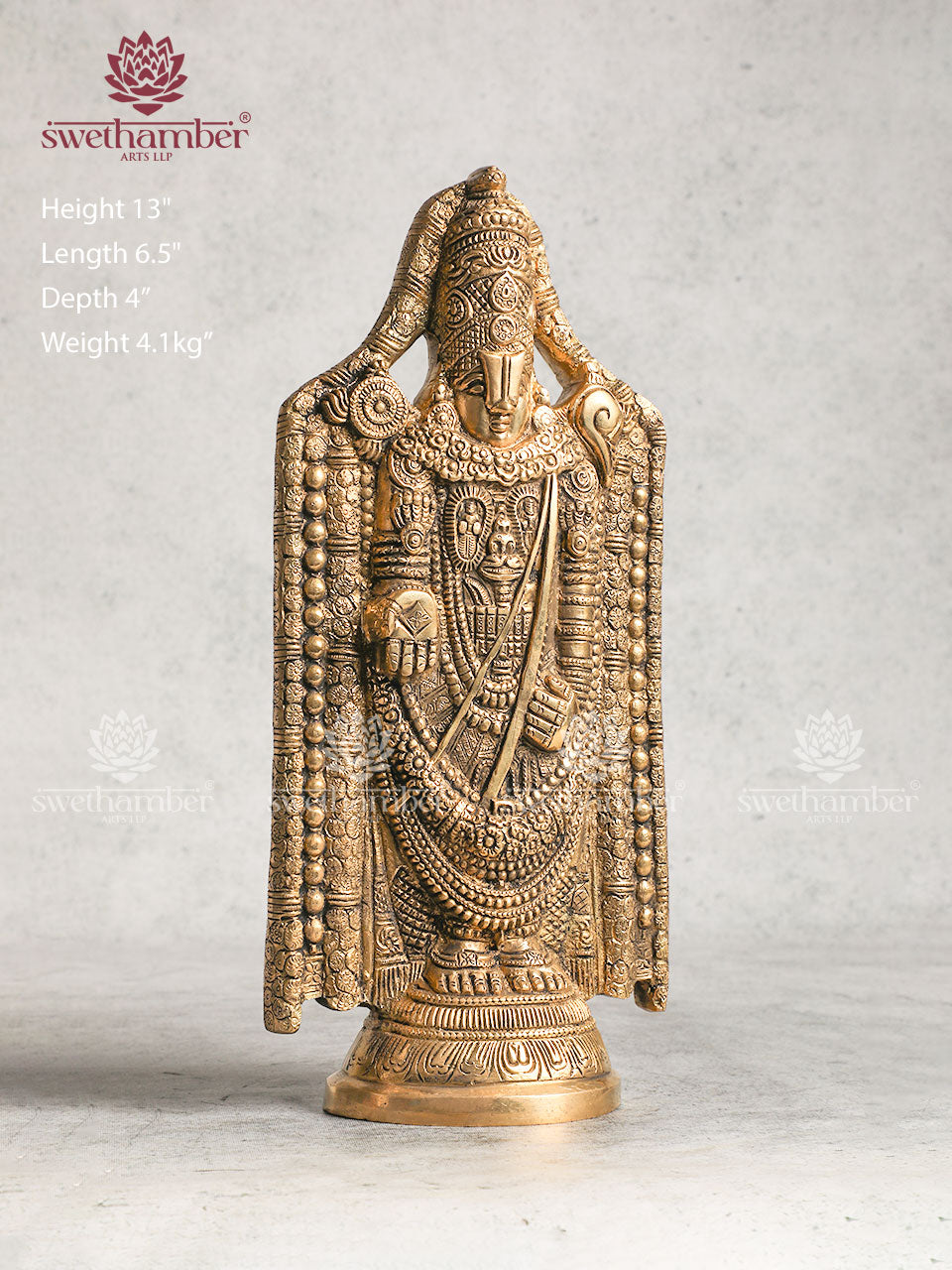 Brass Balaji Statue for Home Temple , Gifting