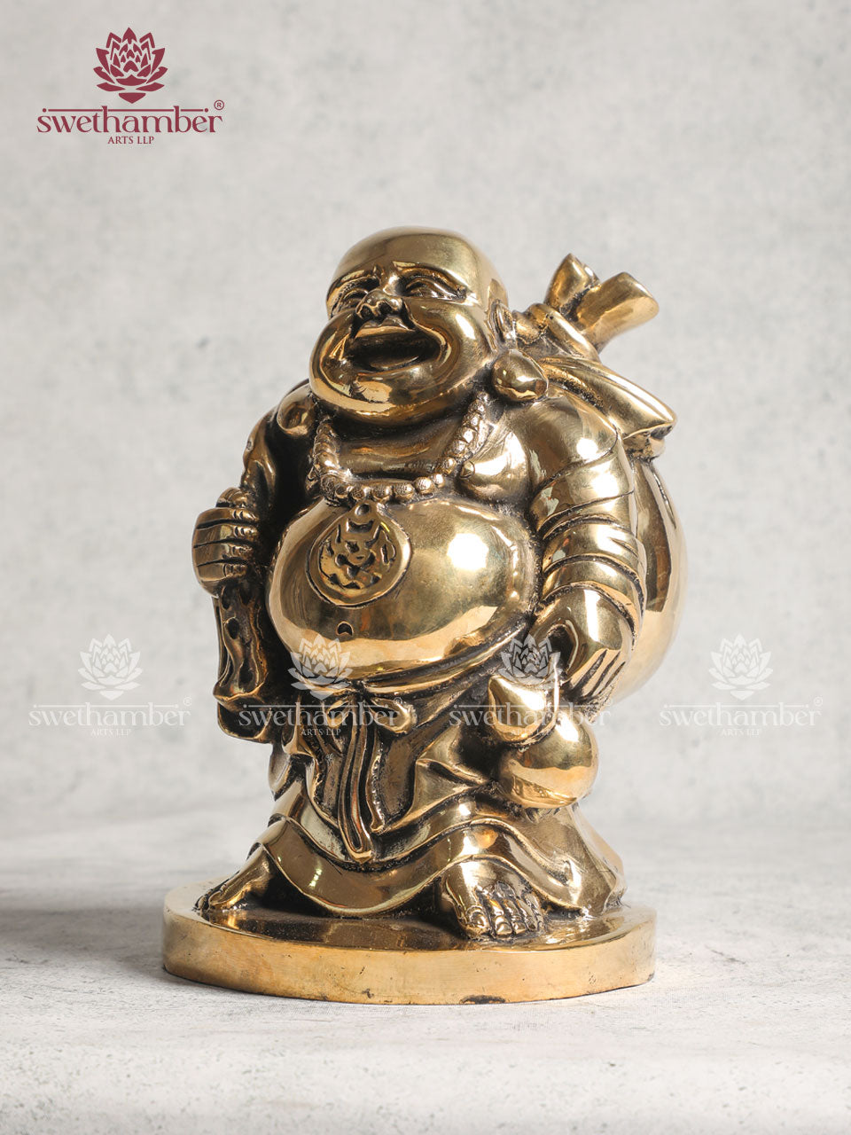 Happy Man Brass Figurine