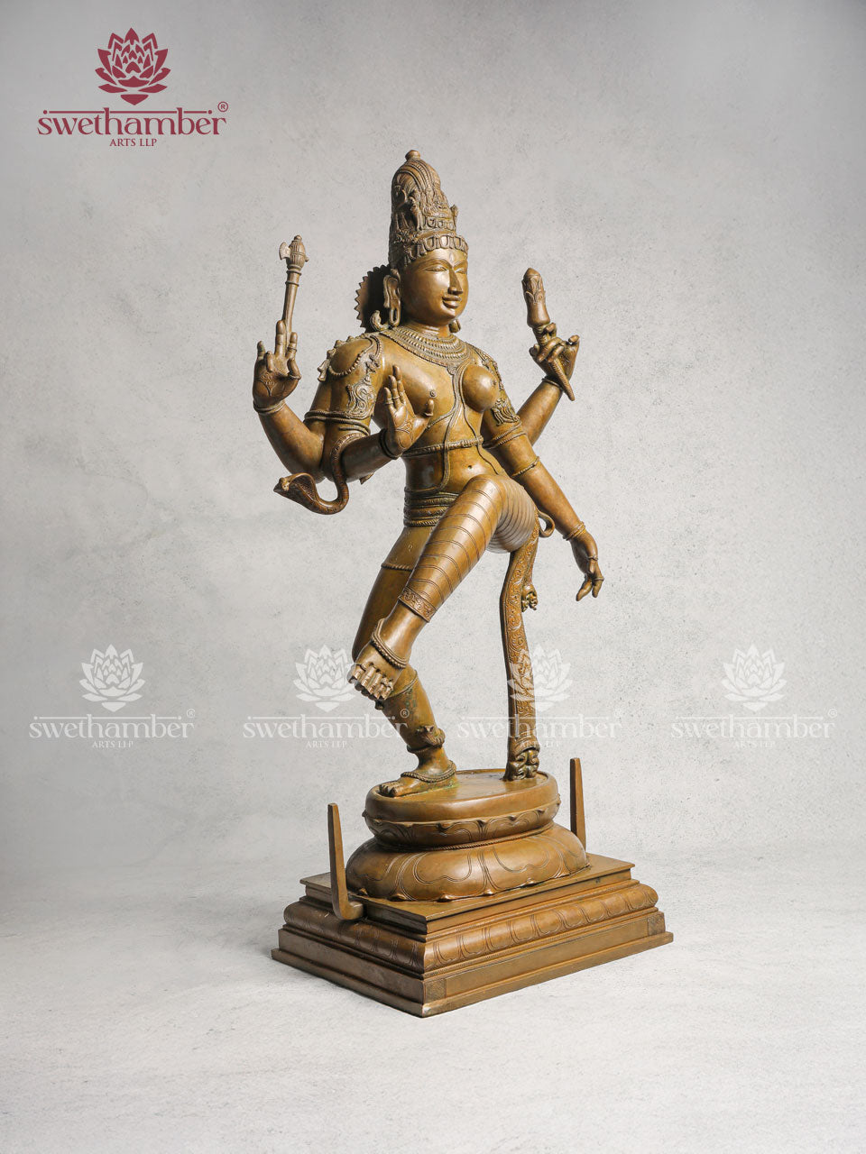 Bronze Large Ardhanarishwara Statue