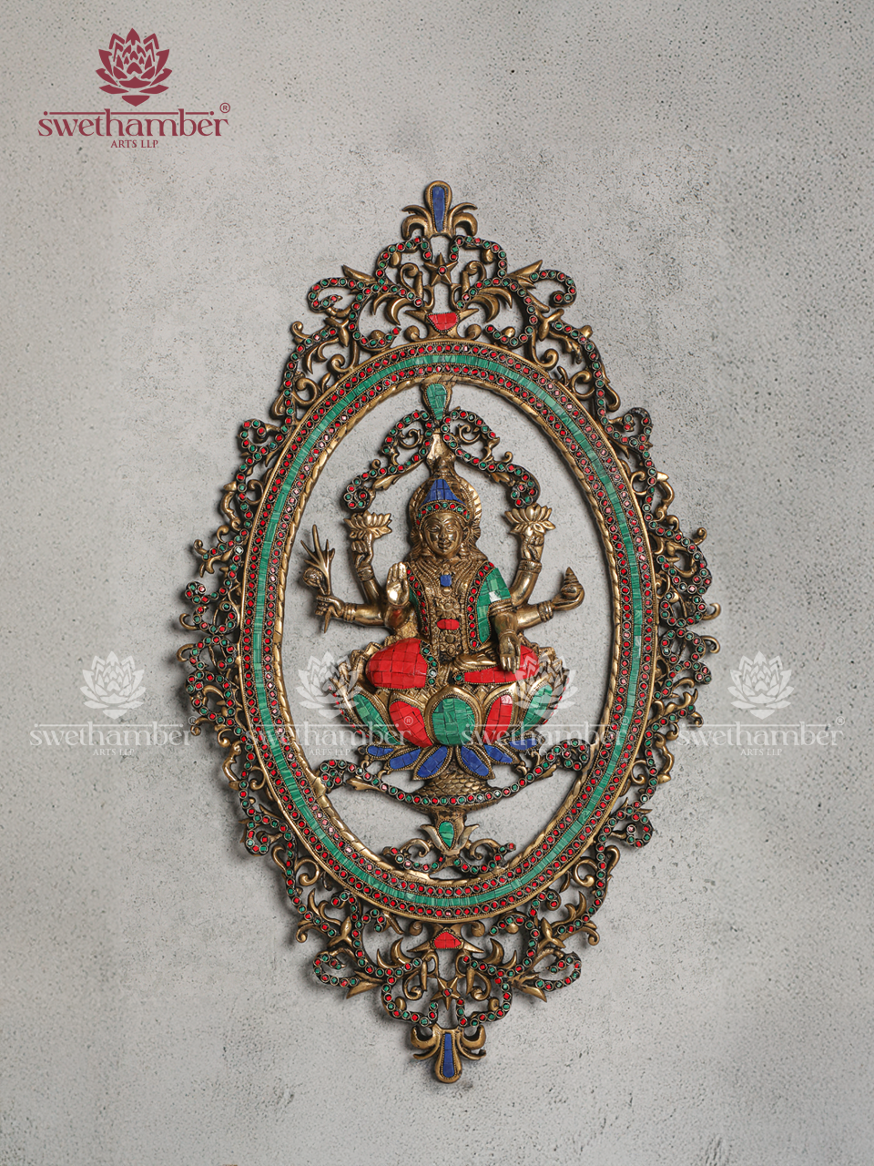 Goddess Laxmi Wall Hanging – Auspicious Wall Decor for Home & Pooja Room
