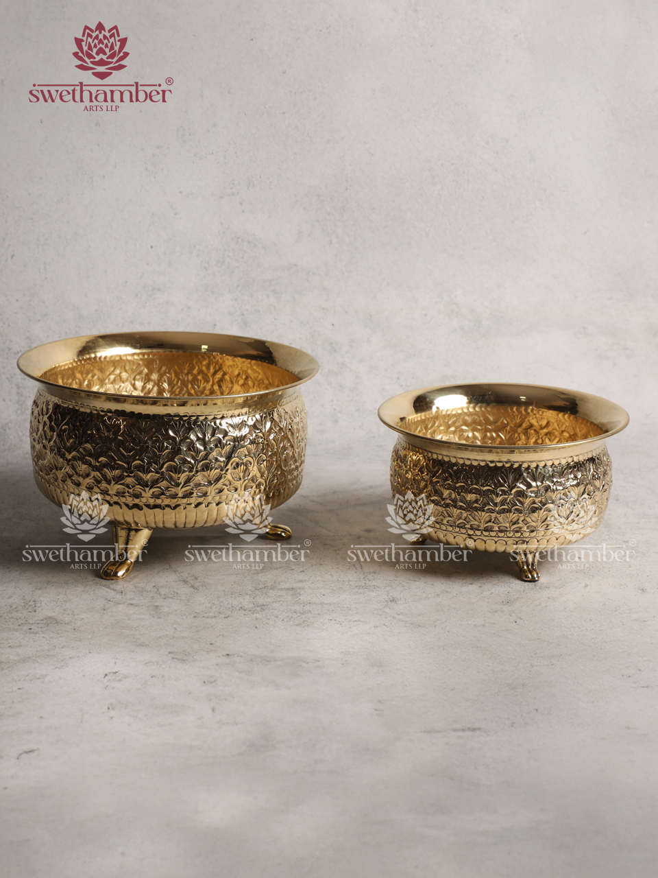Carved Brass Bowl – Handcrafted Decorative & Gifting Bowl