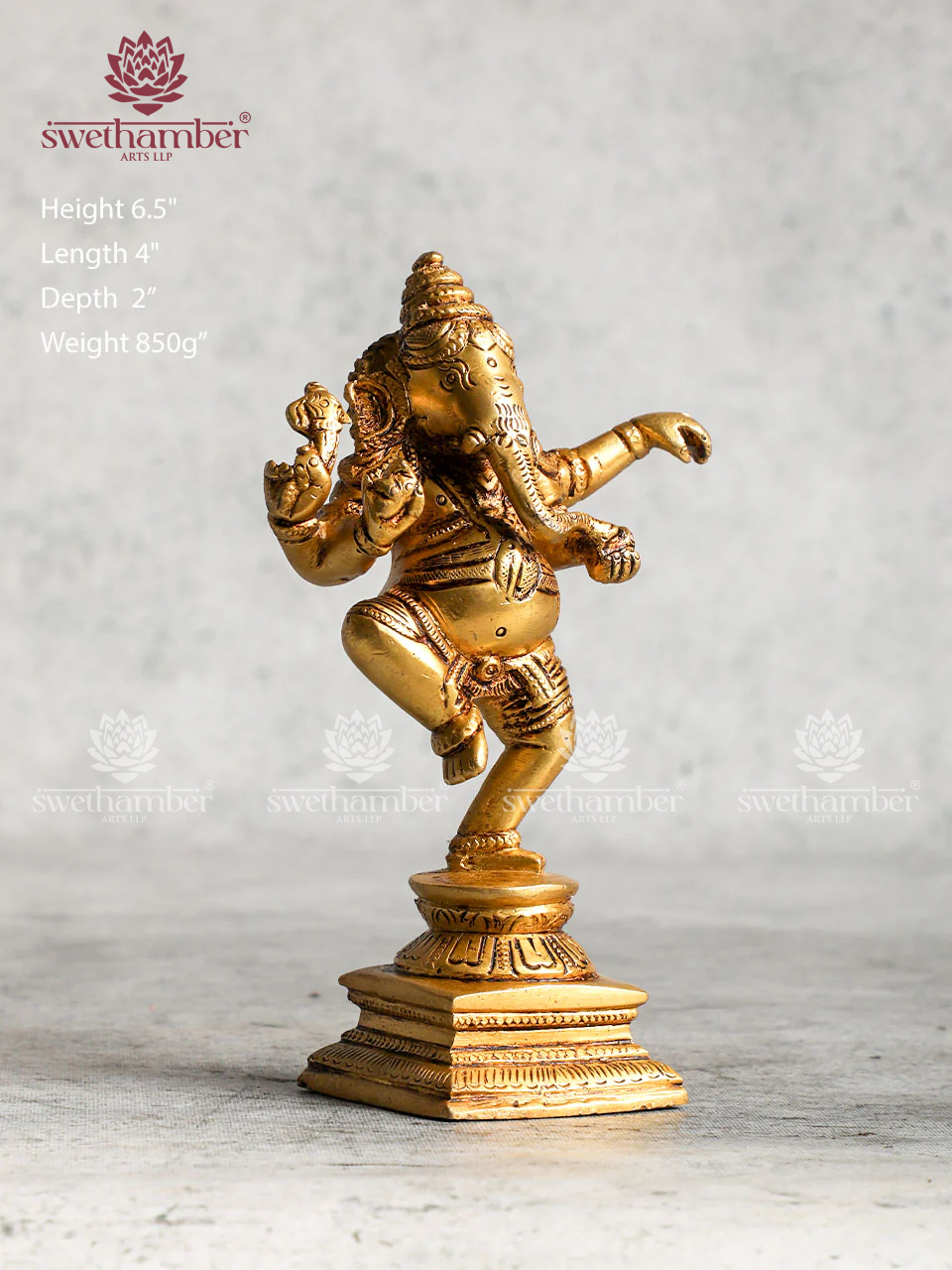 BRASS DANCING GANESHA STATUE