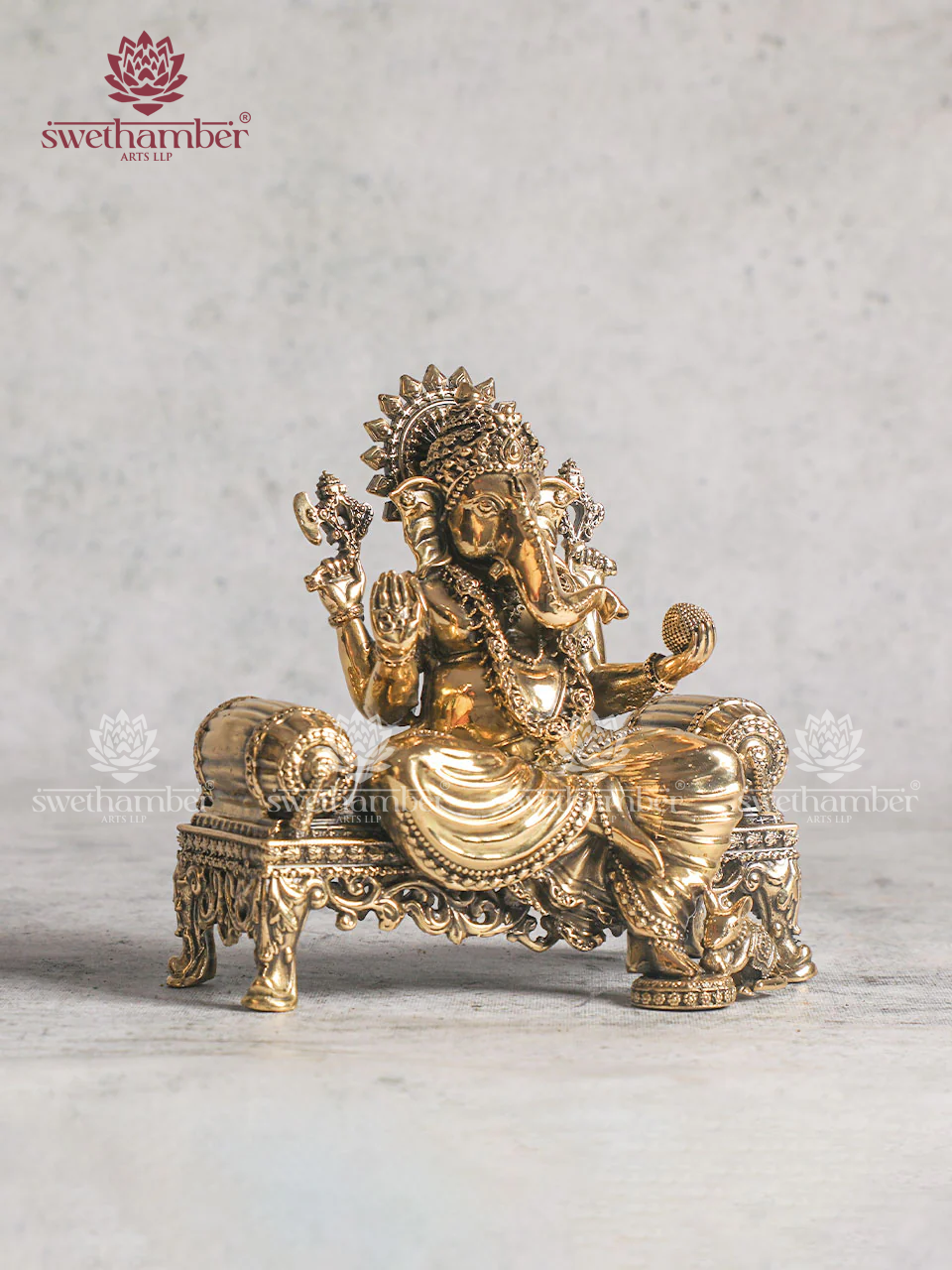 Handmade Small Brass Ganesha