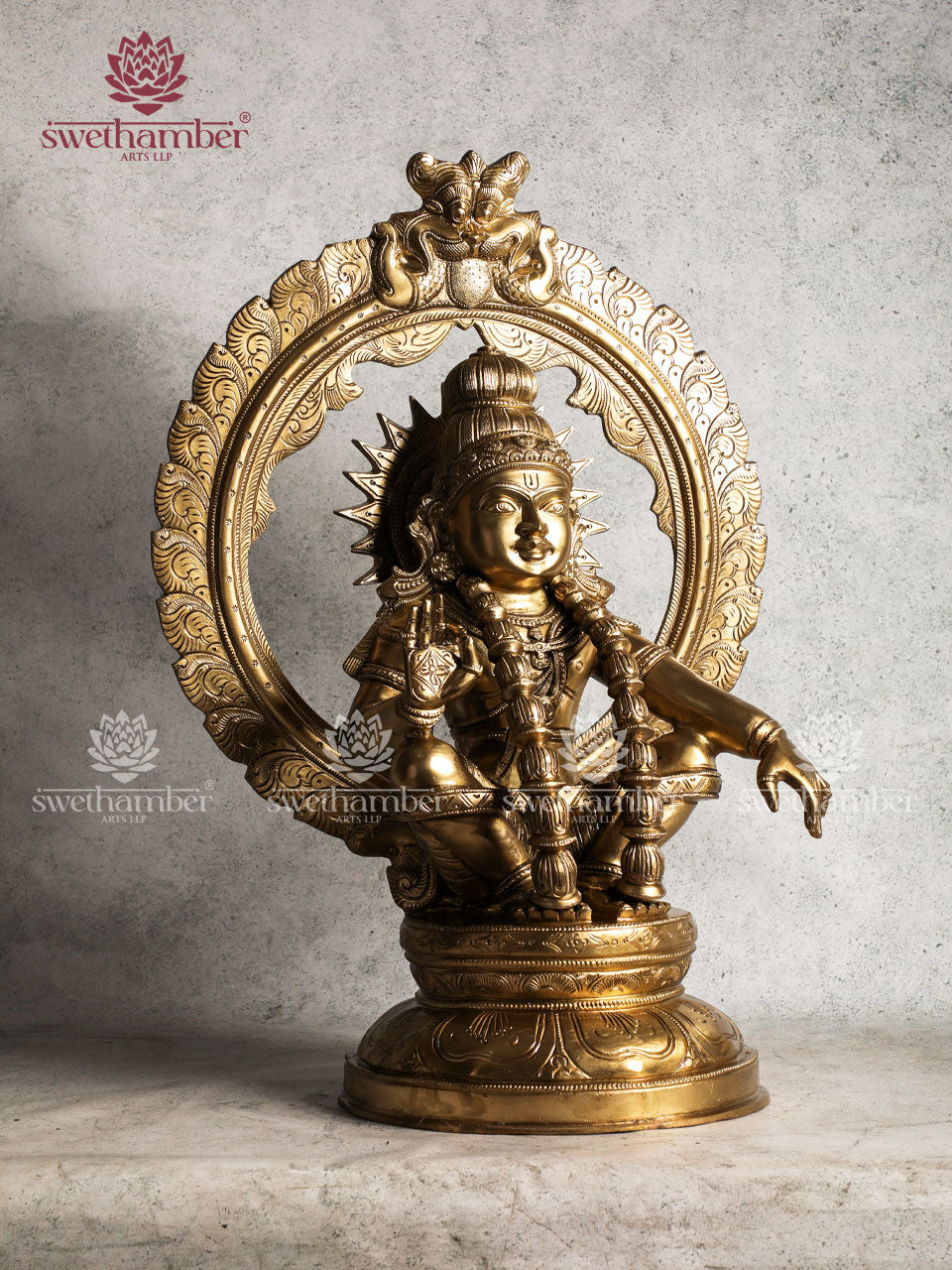 Bronze Lord Ayyappa statue