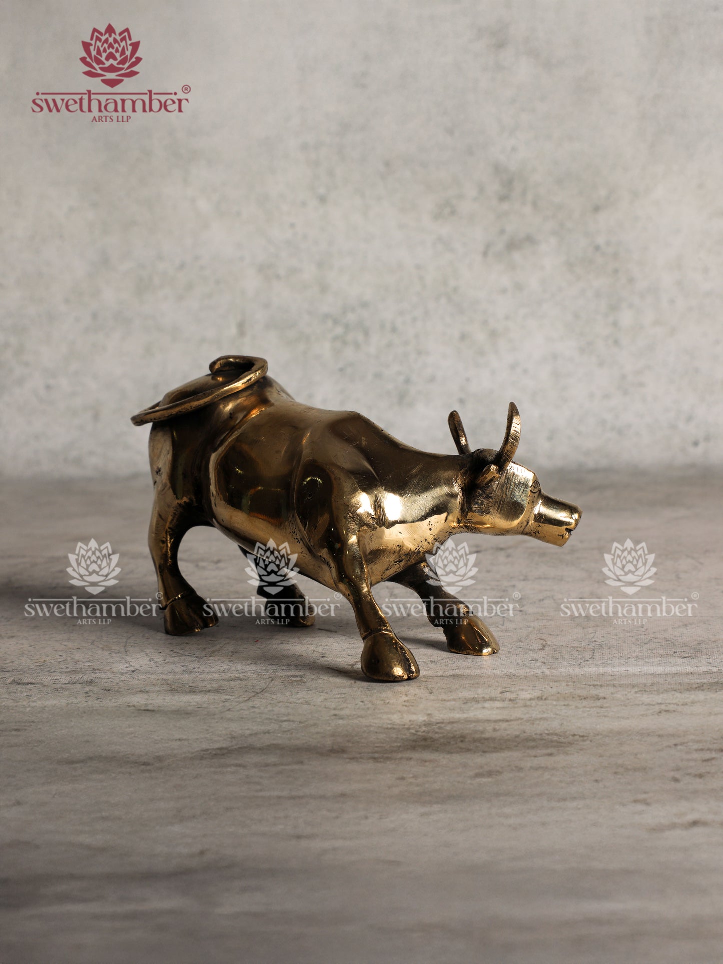 BRASS BULL STATUE