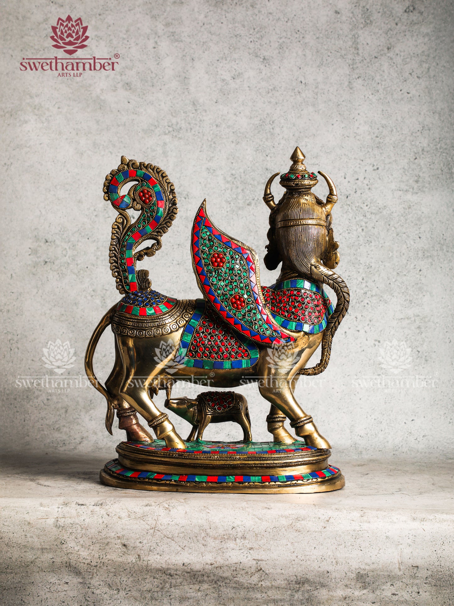 Vastu Brass Kamdhenu Idol for Wealth & Positive Energy