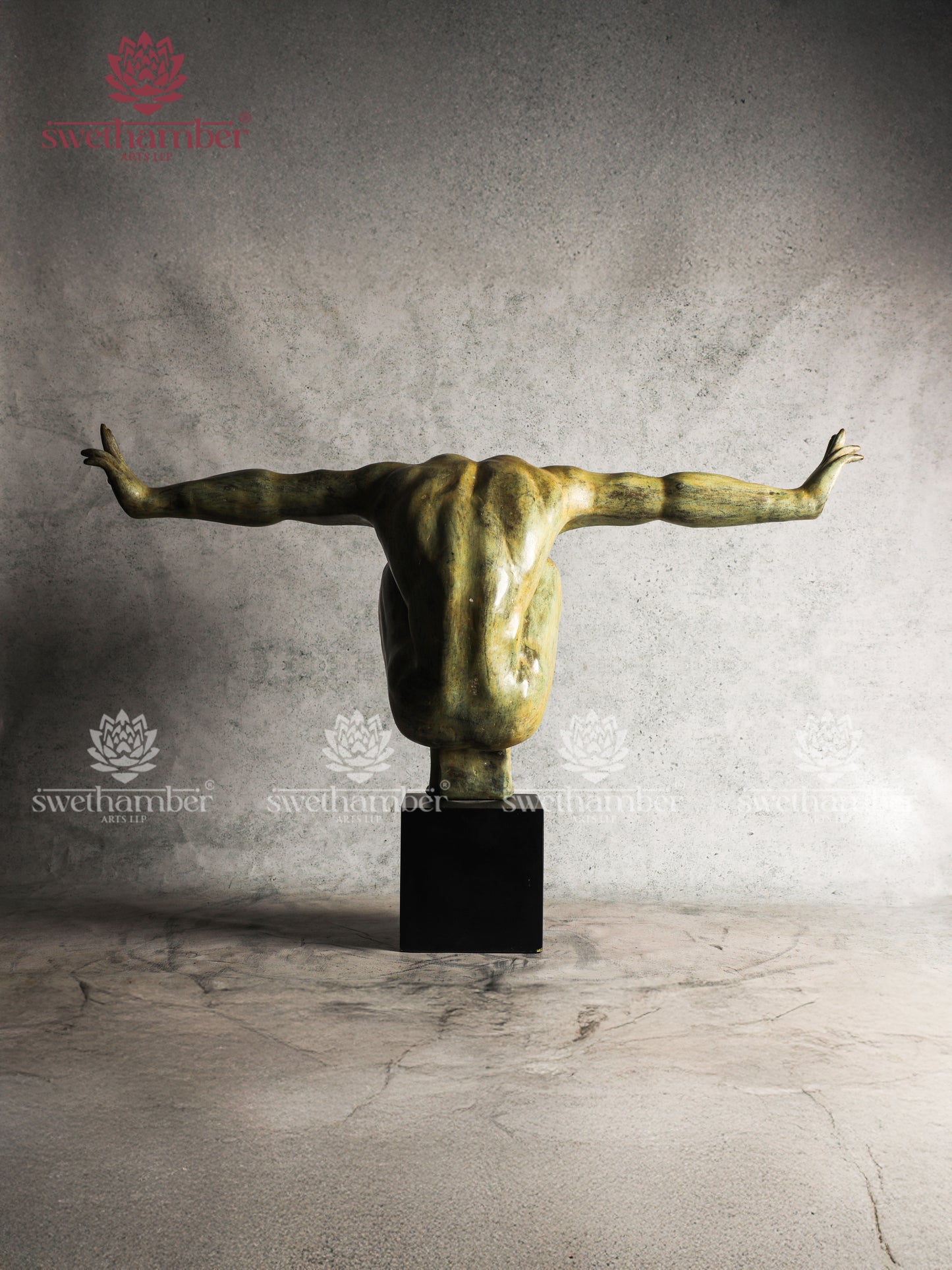 Indonesian Artistic Sitting Man Figurine 21" --ON PREBOOKING ONLY