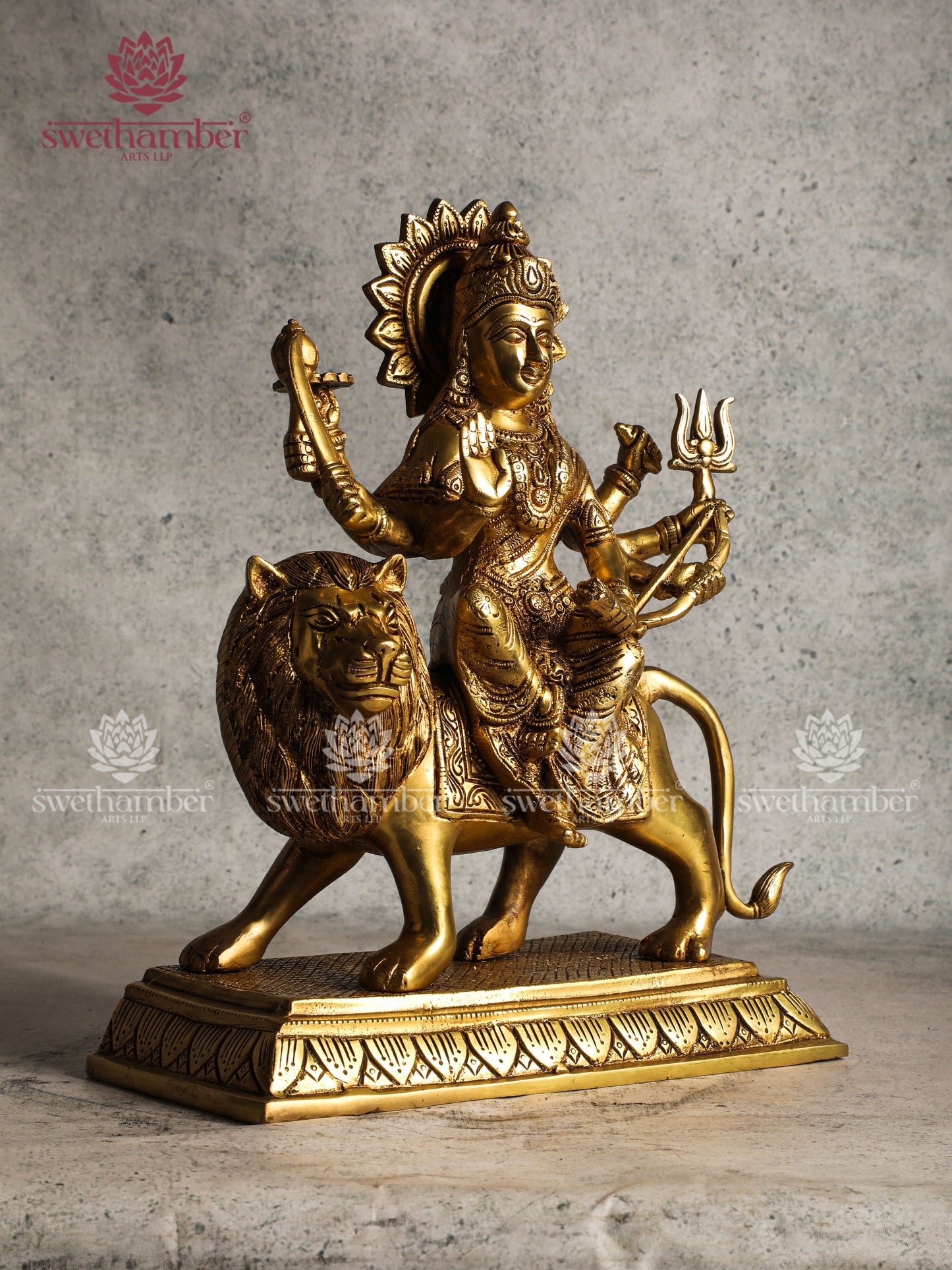 Brass Durga / Chamundeshwari Statue