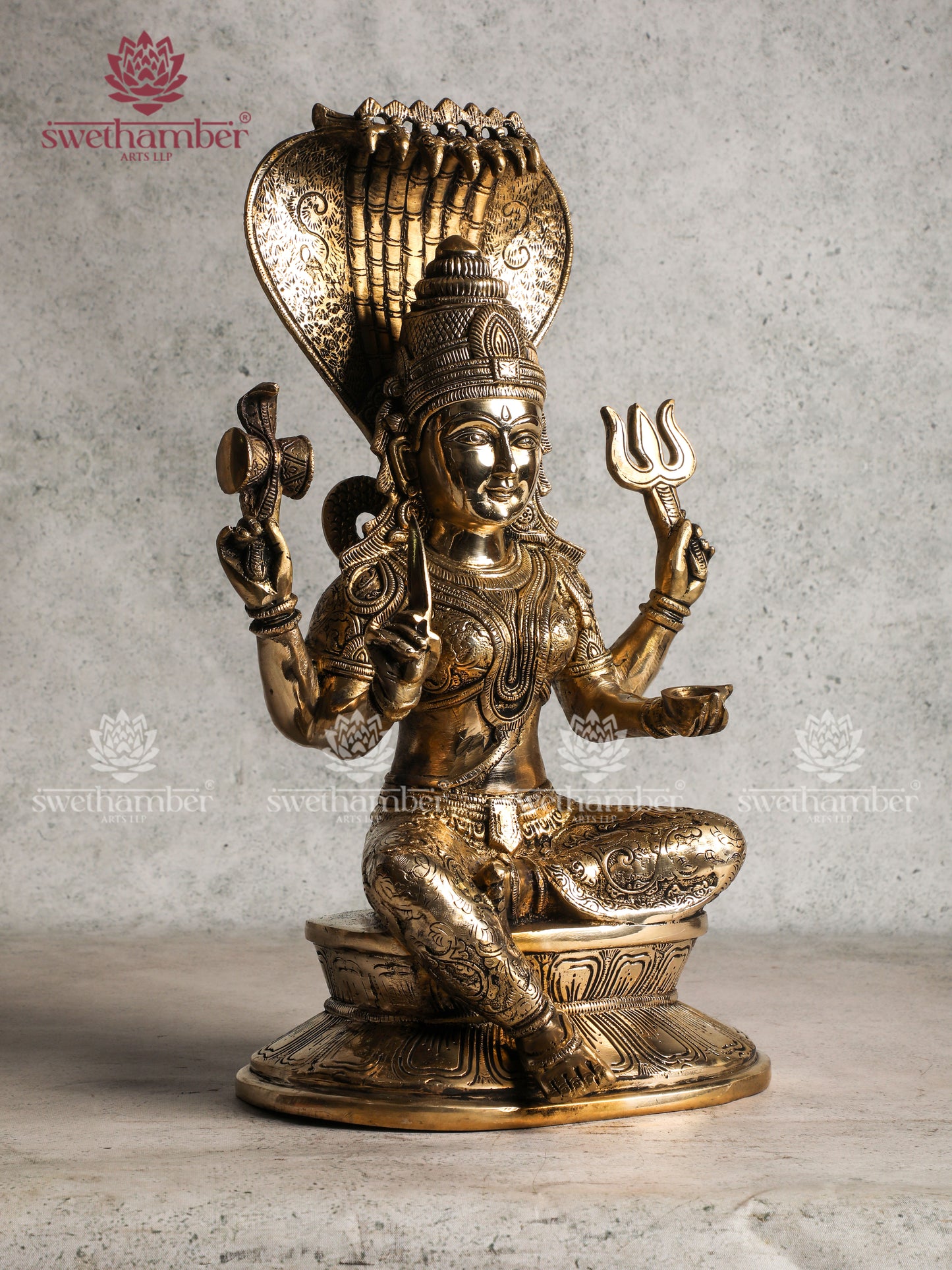 Brass Goddess Mariamman Statue