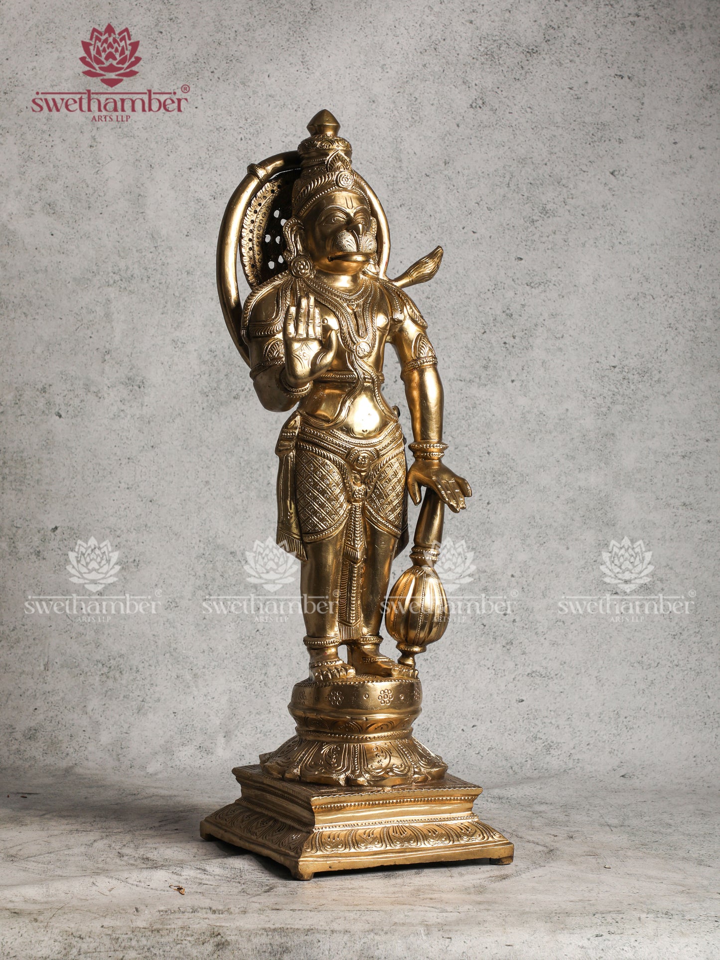 Bronze Standing Hanuman Statue