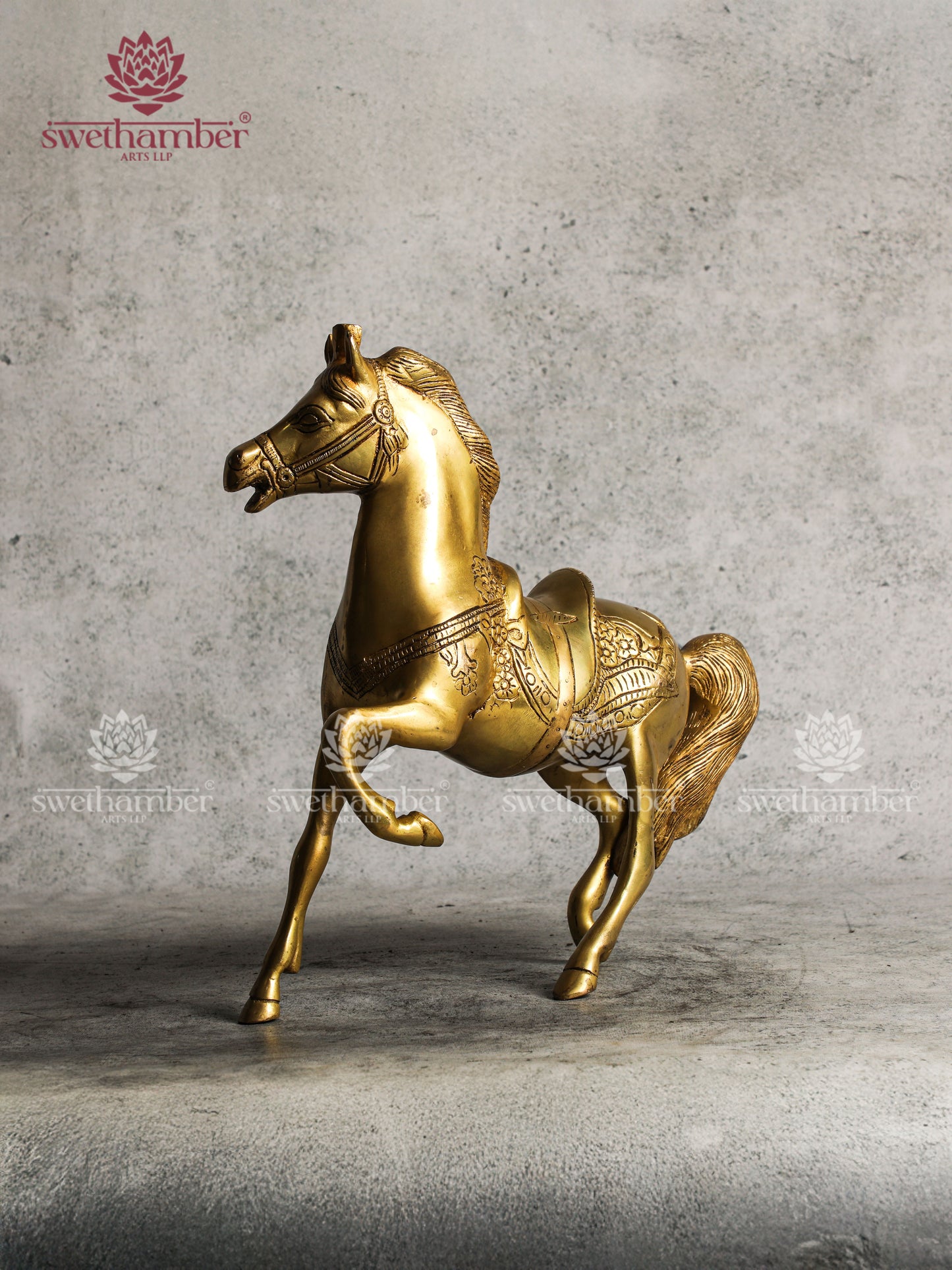 BRASS RUNNING HORSE