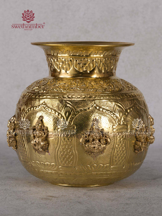 Premium Brass Ashtalakshmi Kalasam for Varalakshmi Vratham