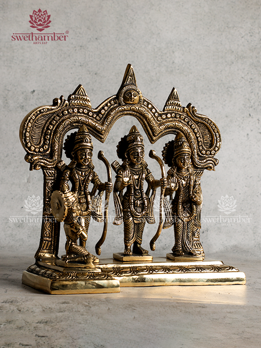 Antique Brass Ram Darbar Statue