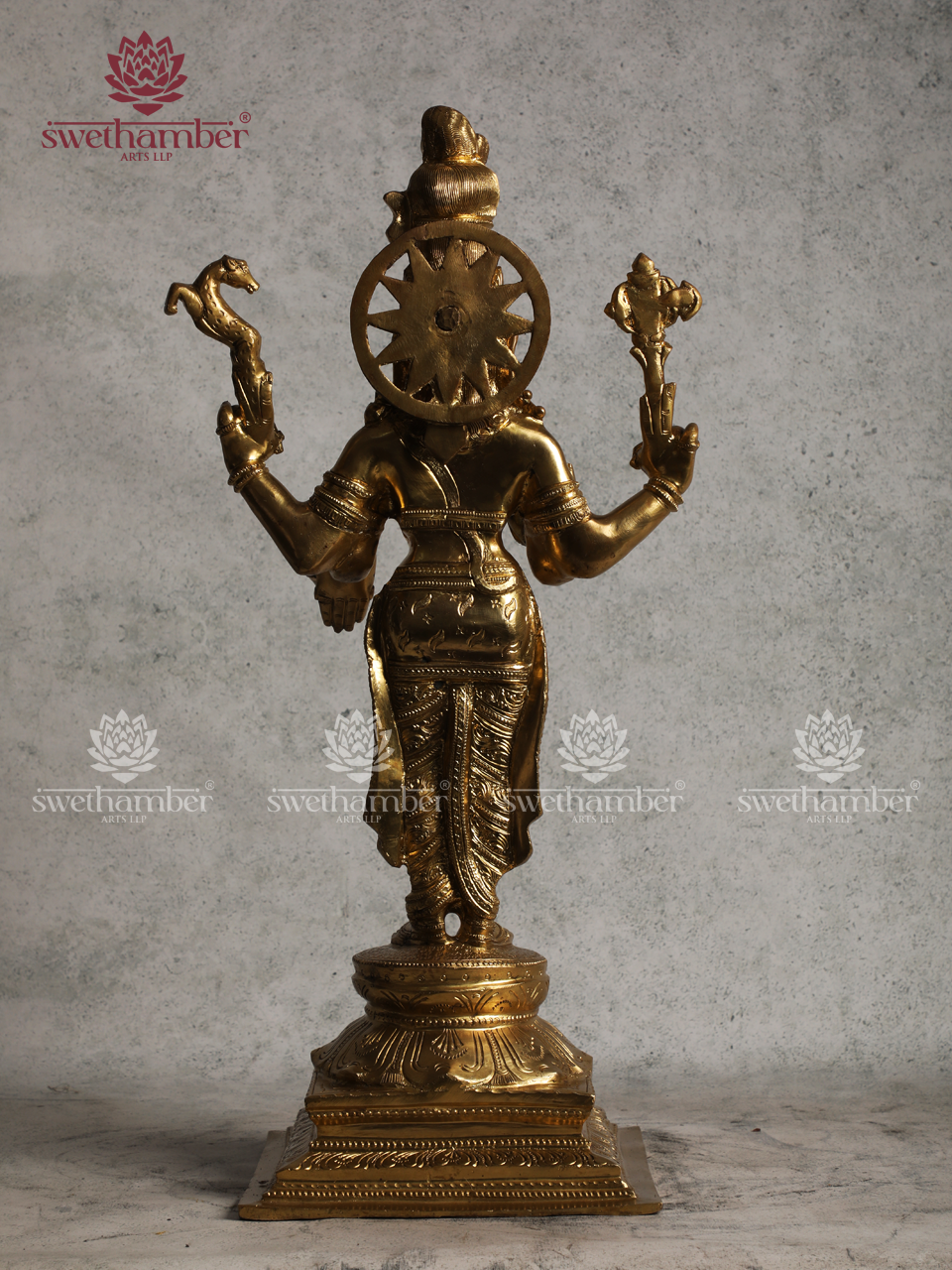Standing Lord Shiva Bronze Murti for Pooja Room