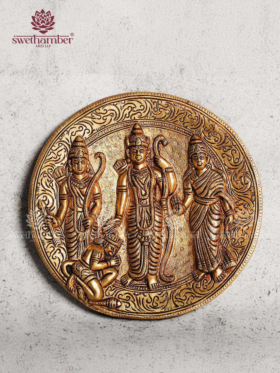 RAMDARBAR PLATE WALL HANGING FOR PUJA ROOM /MAIN DOOR