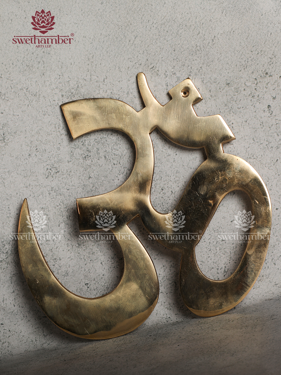 OM WALL HANGING BRASS FOR POOJA ROOM / MAIN DOOR