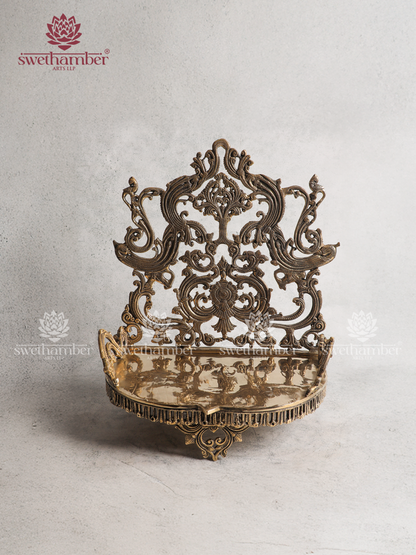 Premium Brass Pitha Stand for Home Temple