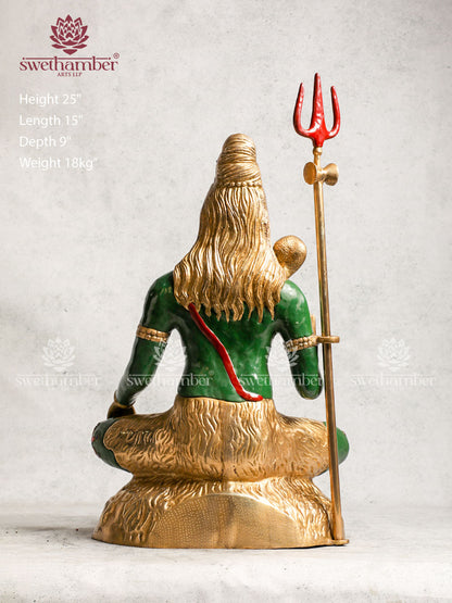 Brass Shiva Idol for Home Décor