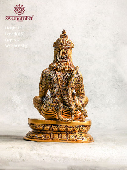Brass Lord Hanuman Statue