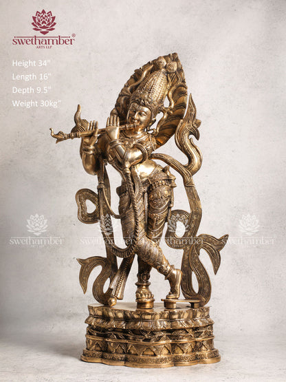 Brass Krishna Idol