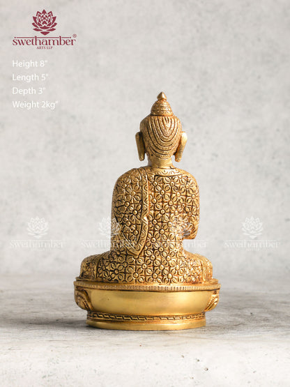 Brass Gautam Buddha idol