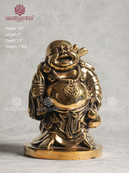Happy Man Brass Figurine