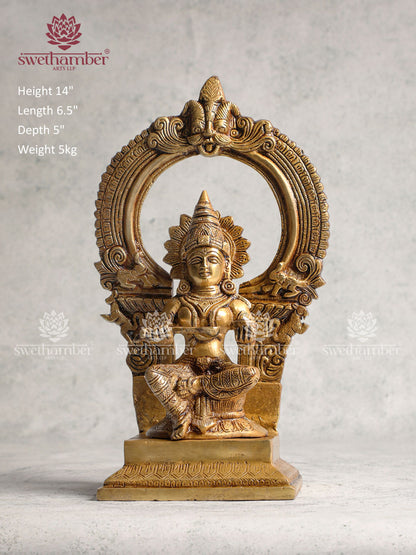 Brass Annapurna Devi Idol