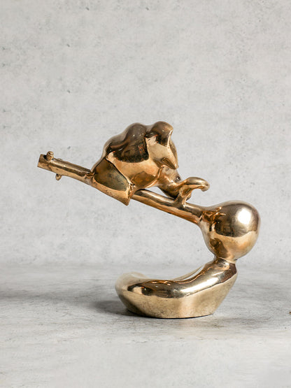 Modern Brass Veena Ganesha For Home Decor