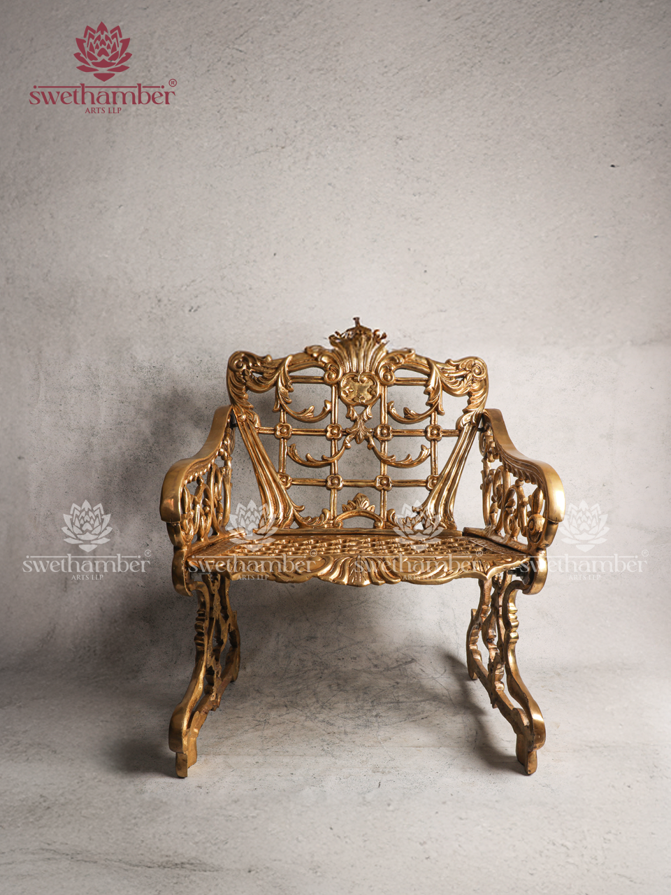 Premium Brass Decorative Chair