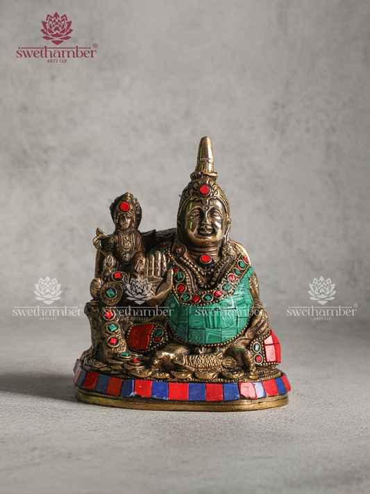 Brass Kuber Lakshmi Idol – Wealth & Prosperity Murti