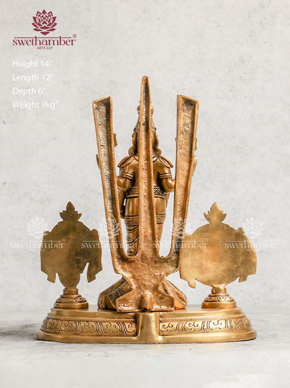 Brass Balaji Family For Pooja Room , Gifts & Home Décor