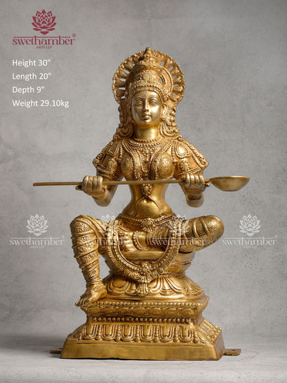 Brass Large Annapurna Devi Idol