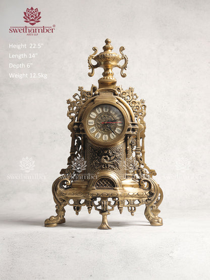 Brass Vintage Antique Table clock