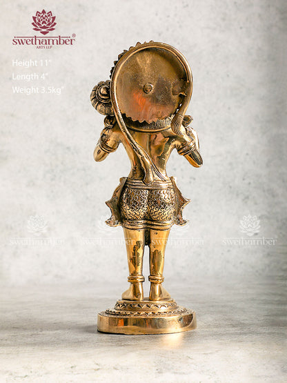Antique Brass Hanuman Statue