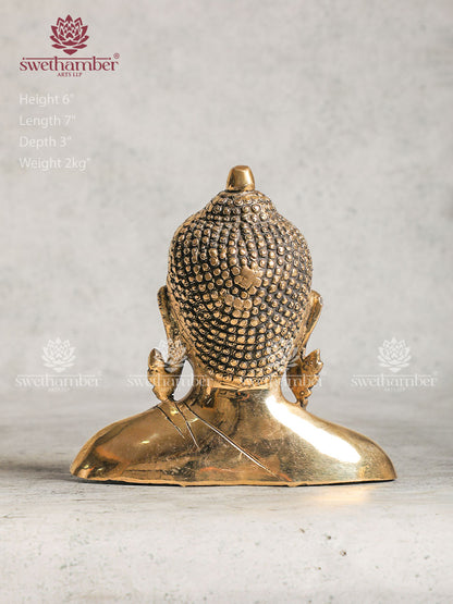 Buddha Face Sculpture