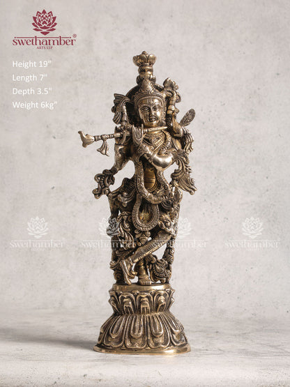 Brass Medium Krishna