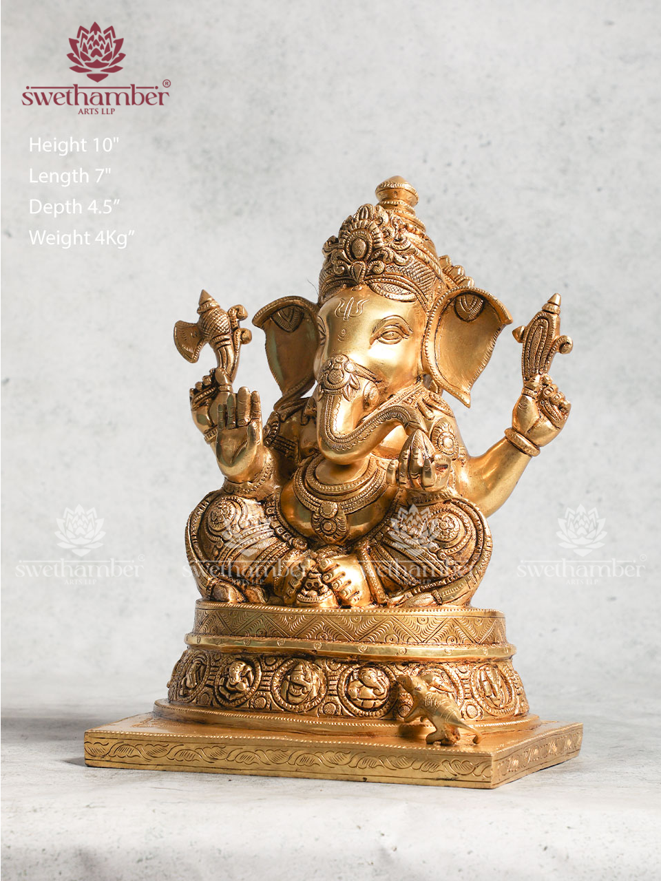 Brass Ganapati Statue For Home