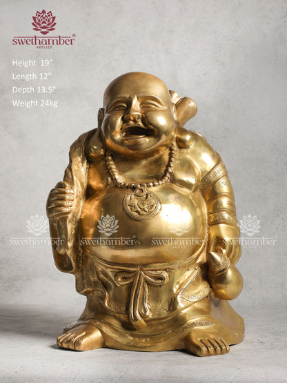 Laughing Man Brass Décor